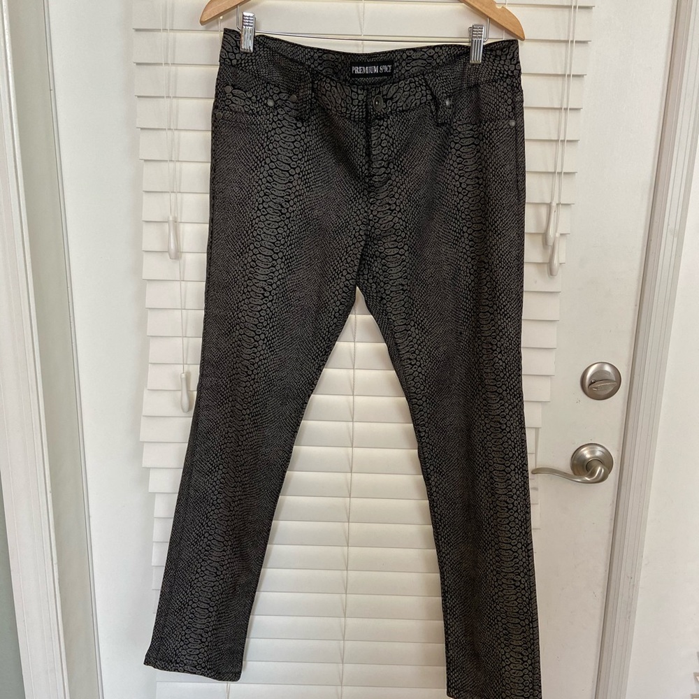 Skinny Snake/Animal  Print Jeans